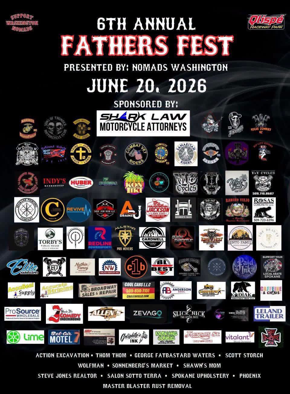 6th Annual Fathers Fest flyer, June 20 2026